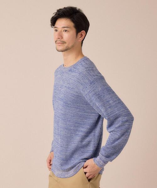 TAKEO KIKUCHI(タケオキクチ)の「【洗える】カラースプリングニット(ニット/セーター・メンズ・グリーン系/ブルー/ライトグレー/オレンジ・04/03/02)」の22枚目の写真