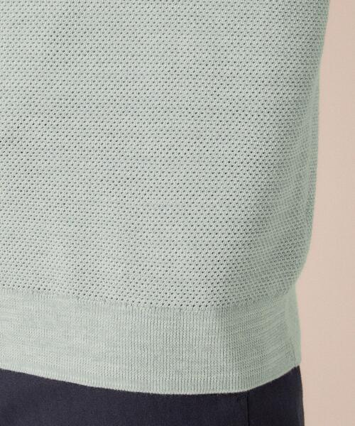 TAKEO KIKUCHI（タケオキクチ）の「【洗える】カラースプリングニット（ニット/セーター・メンズ・グリーン系/ブルー/ライトグレー/オレンジ・04/03/02）」の8枚目の写真