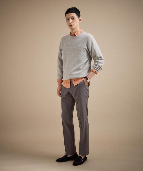 TAKEO KIKUCHI（タケオキクチ）の「【洗える】カラースプリングニット（ニット/セーター・メンズ・グリーン系/ブルー/ライトグレー/オレンジ・04/03/02）」の13枚目の写真