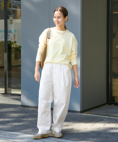 FRAMeWORK(フレームワーク)の「≪新色 / 追加≫コットンイージータックバレルパンツ(その他パンツ・レディース・ホワイト/バーガンディー/ネイビー・36/38/40)」の19枚目の写真