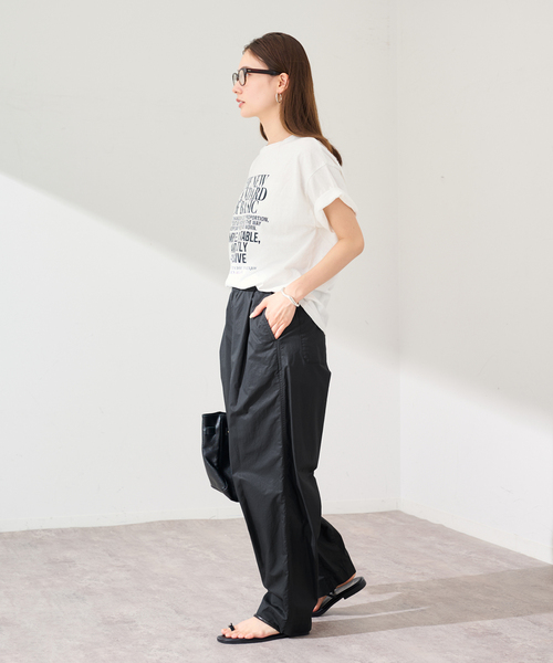 FRAMeWORK(フレームワーク)の「≪新色 / 追加≫コットンイージータックバレルパンツ(その他パンツ・レディース・ホワイト/バーガンディー/ネイビー・36/38/40)」の22枚目の写真