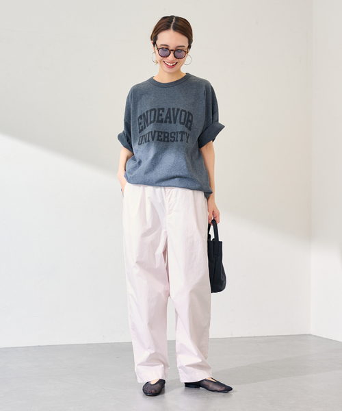 FRAMeWORK(フレームワーク)の「≪新色 / 追加≫コットンイージータックバレルパンツ(その他パンツ・レディース・ホワイト/バーガンディー/ネイビー・36/38/40)」の12枚目の写真