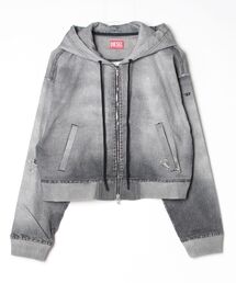 DIESEL | ウィメンズ ジョグ ジップアップパーカー DE-GIRI-CROP JOGG(パーカー)