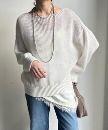 DouDou｜ドゥドゥのニット/セーター（ホワイト/白色系・無地）通販