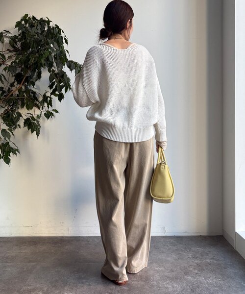 DouDou（ドゥドゥ）の「コットンローゲージプルオーバー（ニット/セーター・レディース・ブルー系その他/ベージュ/ピンク/ホワイト・FREE）」の15枚目の写真