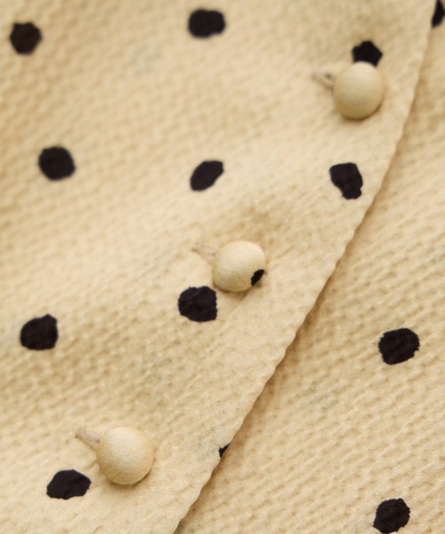 ROPE'（ロペ）の「ドットプリントペプラムブラウス/イージーケア（シャツ/ブラウス・レディース・ネイビー/ベージュ・38）」の18枚目の写真