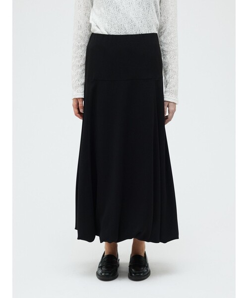 mizuiroind（ミズイロインド）の「mizuiro ind ジョーゼットバルーンロングスカート（スカート・レディース・ブラック/グレー/ネイビー・FREE）」の12枚目の写真