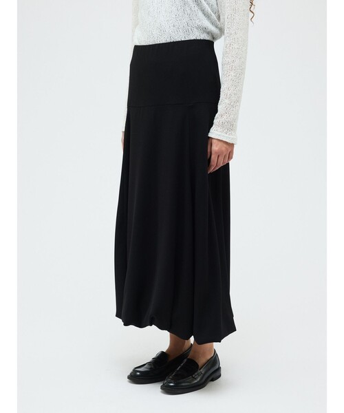 mizuiroind（ミズイロインド）の「mizuiro ind ジョーゼットバルーンロングスカート（スカート・レディース・ブラック/グレー/ネイビー・FREE）」の13枚目の写真