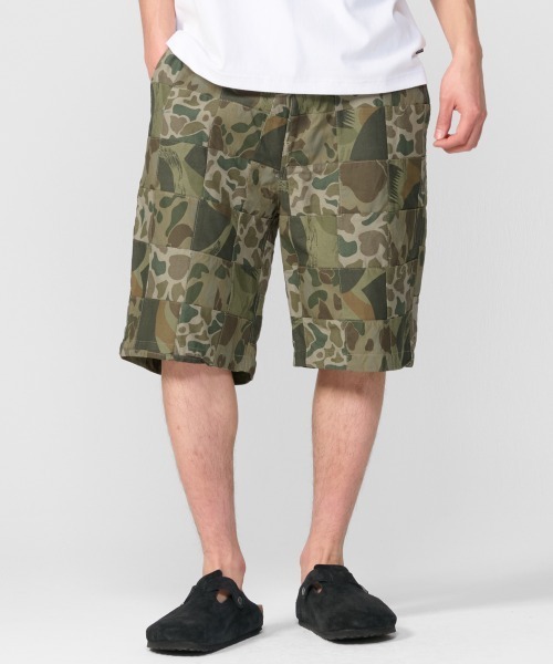 KRIFF MAYER（クリフメイヤー）の「パッチワークショーツ（その他パンツ・メンズ・オリーブ/ベージュ/チャコール・X-LARGE/LARGE/MEDIUM）」の2枚目の写真