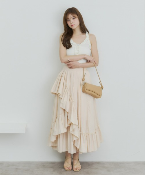 Olu.（オルドット）の「ランダムフレアスカート（スカート・レディース・ベージュ/ホワイト/ブラック・0/1）」の20枚目の写真