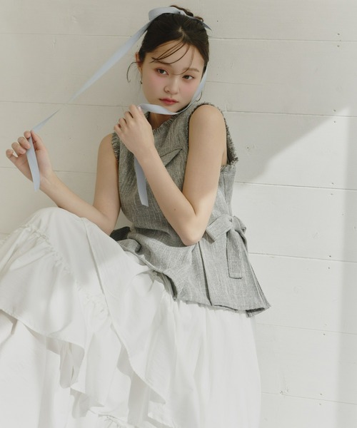 Olu.（オルドット）の「ランダムフレアスカート（スカート・レディース・ベージュ/ホワイト/ブラック・0/1）」の8枚目の写真