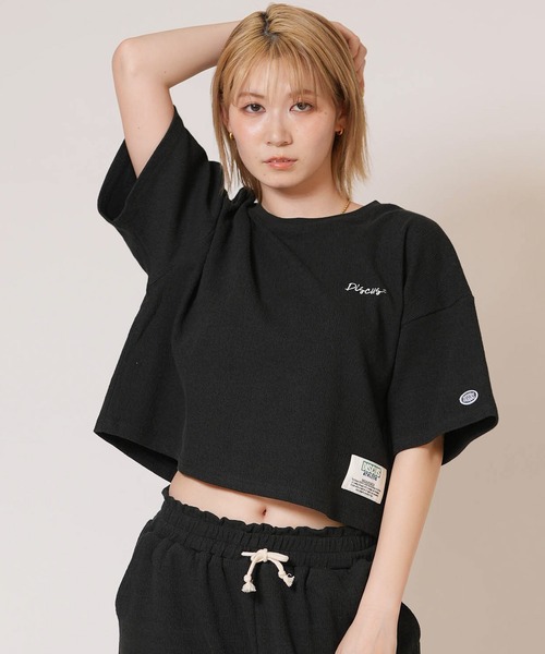 DISCUS ATHLETIC(ディスカス アスレチック)の「DISCUS ATHLETIC/ディスカスアスレチック レディース Tシャツ 6287-9601(Tシャツ/カットソー・レディース・ミント/ライトグレー/ブラック・M/L)」の2枚目の写真