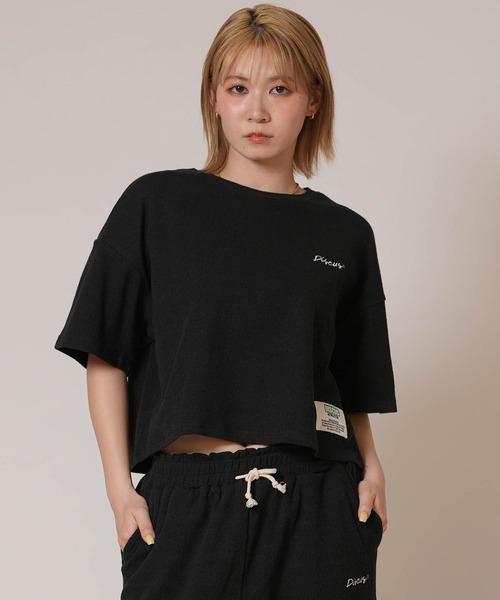 DISCUS ATHLETIC(ディスカス アスレチック)の「DISCUS ATHLETIC/ディスカスアスレチック レディース Tシャツ 6287-9601(Tシャツ/カットソー・レディース・ミント/ライトグレー/ブラック・M/L)」の5枚目の写真