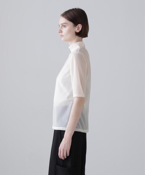 ADORE（アドーア）の「◆トリコットオーガンジー（Tシャツ/カットソー・レディース・ホワイト系その他/グリーン/ブラック・38）」の6枚目の写真