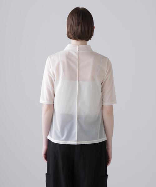 ADORE（アドーア）の「◆トリコットオーガンジー（Tシャツ/カットソー・レディース・ホワイト系その他/グリーン/ブラック・38）」の7枚目の写真