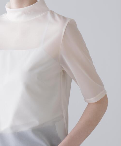 ADORE（アドーア）の「◆トリコットオーガンジー（Tシャツ/カットソー・レディース・ホワイト系その他/グリーン/ブラック・38）」の9枚目の写真