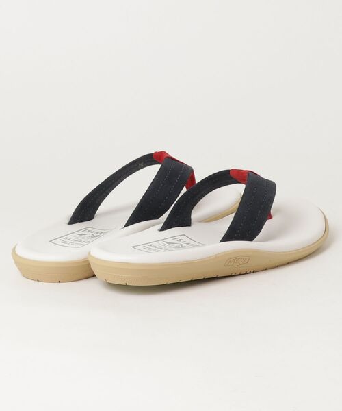 ISLAND SLIPPER（アイランドスリッパ）の「【T17】【ISLAND SLIPPER（アイランドスリッパ）】MEN’S MULTI COLOR MIXED LEATHER SANDAL（サンダル・メンズ・ホワイト・8/10）」の2枚目の写真