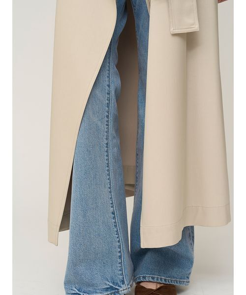 SNIDEL（スナイデル）の「Sustainableストールグロストレンチ（トレンチコート・レディース・ベージュ/アイボリー/カーキ・F）」の15枚目の写真