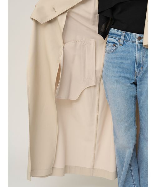 SNIDEL（スナイデル）の「Sustainableストールグロストレンチ（トレンチコート・レディース・ベージュ/アイボリー/カーキ・F）」の16枚目の写真