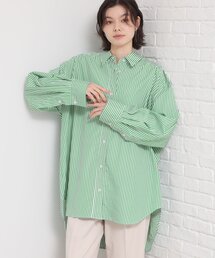 THE SHOP TK  | ゆったりシルエットで体型カバー ロングシャツ(シャツ/ブラウス)