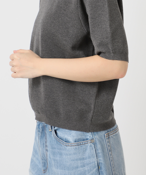 plage（プラージュ）の「《WEB限定追加》compact プルオーバー 2（ニット/セーター・レディース・チャコールグレー/ベージュ系その他・FREE）」の21枚目の写真