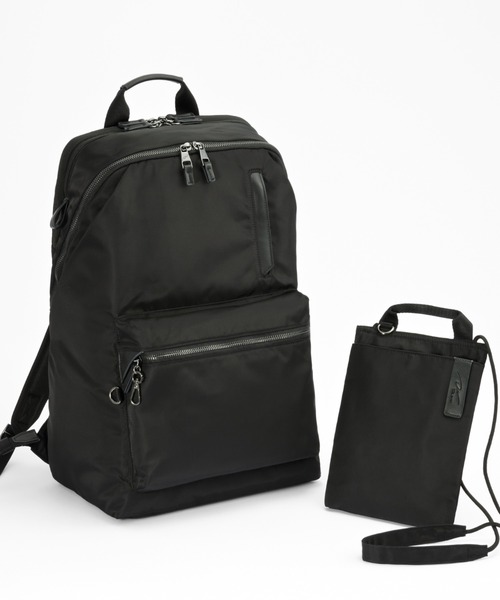 W&.Day/Night(ダブルアンド デイナイト)の「リュックサック ポッケス ハグリュック3 25L B4サイズ 15.6インチPC サコッシュ付属 20213(バックパック/リュック・レディース・ダークグレー/ブラック・FREE)」の19枚目の写真
