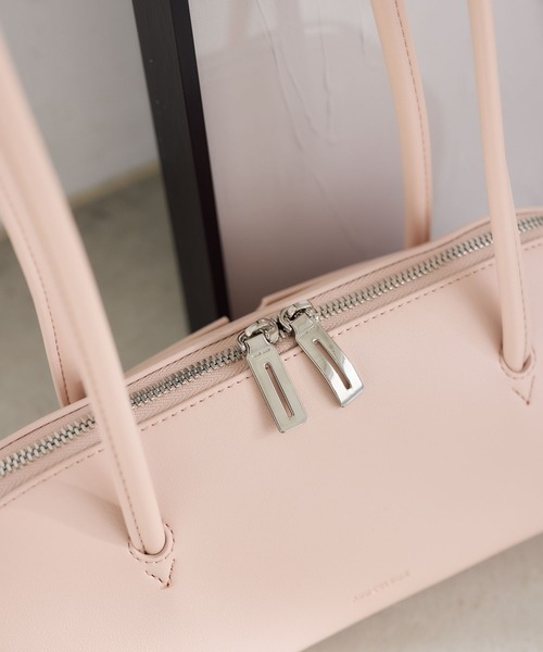 BARNYARDSTORM（バンヤードストーム）の「BARNYARDSTORM / ADDCULUMN(アドカラム)別注 / ボストンS（ハンドバッグ・レディース・ライトブラウン/ブラック/ピンク・FREE）」の13枚目の写真