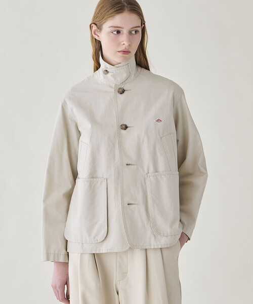 DANTON(ダントン)の「DANTON | コットンリネン ワークジャケット WOMEN(カバーオール・レディース・オフホワイト/ベージュ系その他・36)」の19枚目の写真