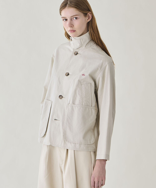 DANTON(ダントン)の「DANTON | コットンリネン ワークジャケット WOMEN(カバーオール・レディース・オフホワイト/ベージュ系その他・36)」の20枚目の写真