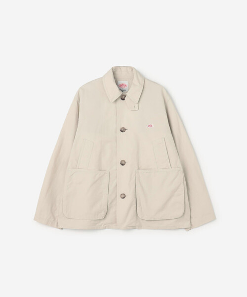 DANTON | コットンリネン ワークジャケット WOMEN（カバーオール