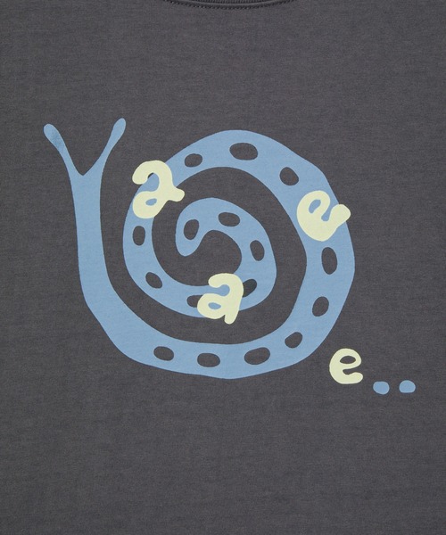 aeae(エーイーエーイー)の「SNAIL T-SHIRTS(Tシャツ/カットソー・レディース・ホワイト/チャコールグレー・FREE)」の9枚目の写真