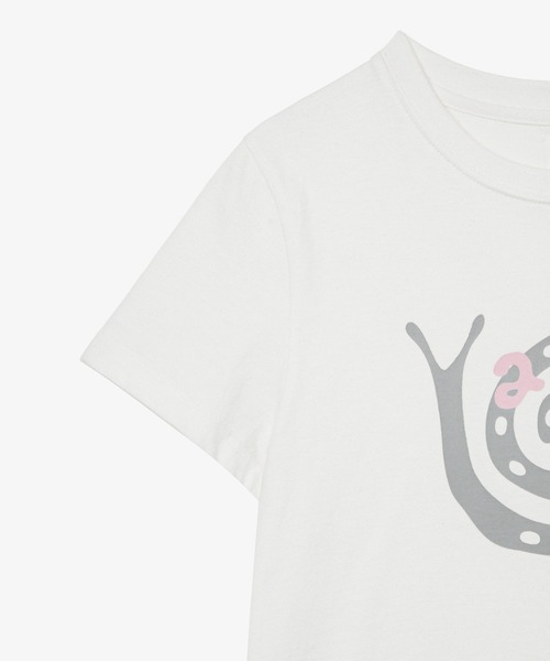 aeae(エーイーエーイー)の「SNAIL T-SHIRTS(Tシャツ/カットソー・レディース・ホワイト/チャコールグレー・FREE)」の6枚目の写真