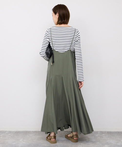 SLOBE IENA（スローブイエナ）の「フィブリルキャミワンピース（ワンピース・レディース・カーキ/ブラック・FREE）」の18枚目の写真