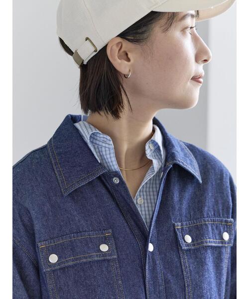 Te chichi(テチチ)の「ウエストマークデニムシャツワンピース(ワンピース・レディース・ブルー/ネイビー・F)」の10枚目の写真