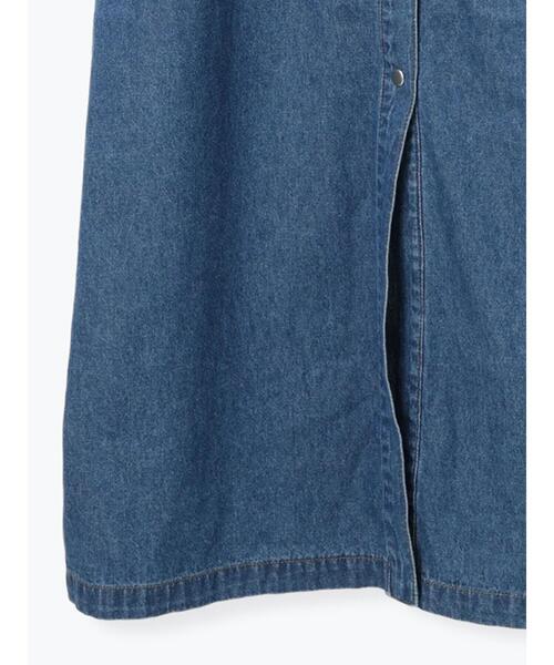 Te chichi(テチチ)の「ウエストマークデニムシャツワンピース(ワンピース・レディース・ブルー/ネイビー・F)」の18枚目の写真