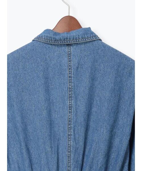 Te chichi(テチチ)の「ウエストマークデニムシャツワンピース(ワンピース・レディース・ブルー/ネイビー・F)」の19枚目の写真