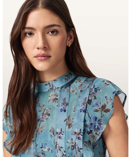 セール】FLEUR PRINTED ASYMMETRIC MINI DRESS | FLEUR プリント