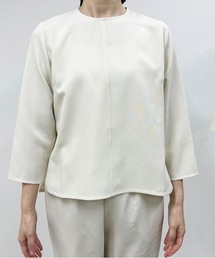 vent blanc（ヴァンブラン）の「denicher  デニシェ Naturemier ラウンドネックブラウス（シャツ/ブラウス）」