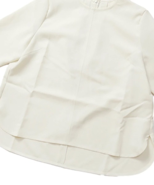 vent blanc(ヴァンブラン)の「denicher デニシェ Naturemier ラウンドネックブラウス(シャツ/ブラウス・レディース・ネイビー/ブラック/アイボリー・FREE)」の20枚目の写真