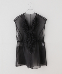 IENA | MARGE/マージ TULLE GILET ジレ 1011-0102-632(その他アウター)