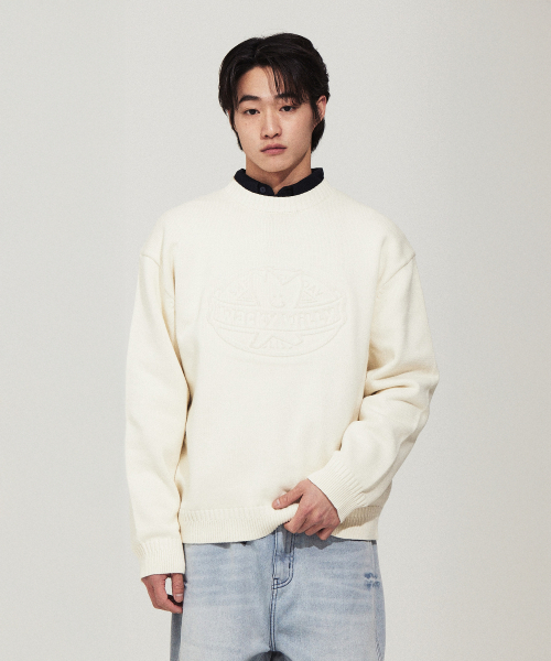 Embroglio Pull-over Sweat Cream