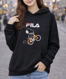 FILA UV スヌーピー裏地あったかフーディー