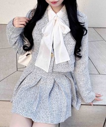 INGNI | ツイードショートテーラードジャケット(セットアップ対応)(テーラードジャケット)