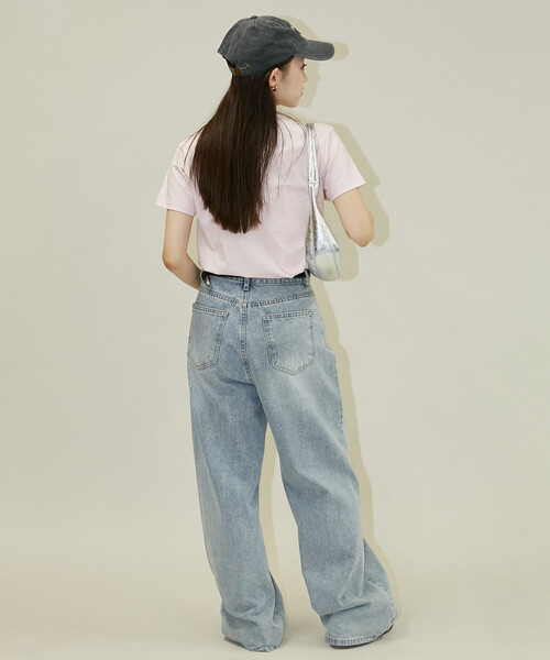U.S. POLO ASSN.(ユーエスポロアッスン)の「U.S. POLO ASSN. × PUBLUX/ユーエスポロアッスン 別注 クルーネック Tシャツ 限定展開(Tシャツ/カットソー・レディース・ネイビー/ピンク/ブラウン/オフホワイト/グレー/ブラック・フリ-)」の19枚目の写真