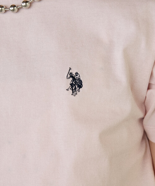 U.S. POLO ASSN.(ユーエスポロアッスン)の「U.S. POLO ASSN. × PUBLUX/ユーエスポロアッスン 別注 クルーネック Tシャツ 限定展開(Tシャツ/カットソー・レディース・ネイビー/ピンク/ブラウン/オフホワイト/グレー/ブラック・フリ-)」の21枚目の写真