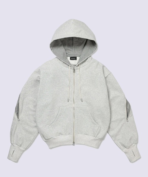 ROTOL(ロトル)の「【ROTOL/ロトル】Ventilated Zip Hoodie(パーカー・メンズ・ブラック/グレー・2/3)」の1枚目の写真