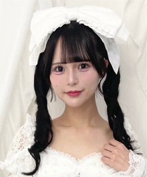Ank Rouge（アンクルージュ）の「大きなレースリボンのヘッドドレス（バレッタ/ヘアクリップ）」