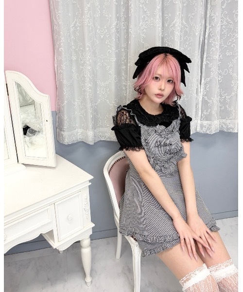 Ank Rouge(アンクルージュ)の「大きなレースリボンのヘッドドレス(カチューシャ・レディース・ブラック/ホワイト・FREE)」の19枚目の写真