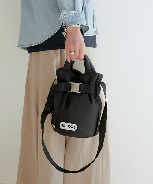 CROSS FUNCTION(クロスファンクション)の「OUTDOOR PRODUCTS (アウトドアプロダクツ) 2WAYベルトトートバッグSS【CROSS FUNCTION/クロスファンクション】(トートバッグ・レディース・ブラック/モカ・FREE)」の14枚目の写真