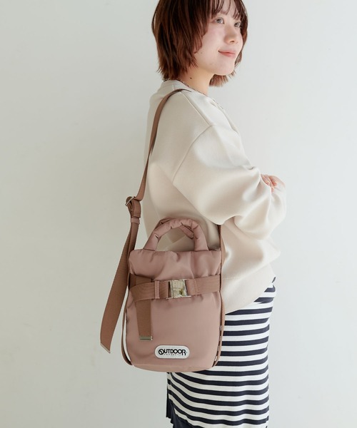 CROSS FUNCTION(クロスファンクション)の「OUTDOOR PRODUCTS (アウトドアプロダクツ) 2WAYベルトトートバッグSS【CROSS FUNCTION/クロスファンクション】(トートバッグ・レディース・ブラック/モカ・FREE)」の3枚目の写真